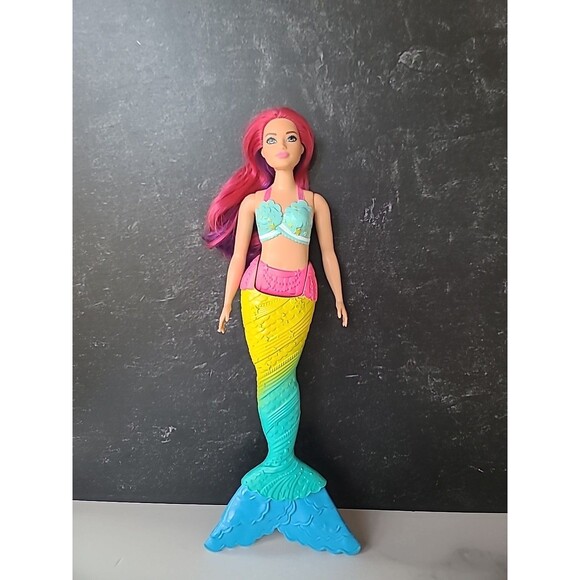 2017 Mattel mermaid Barbie multi-colored Tail Dreamtopia - Picture 1 of 10